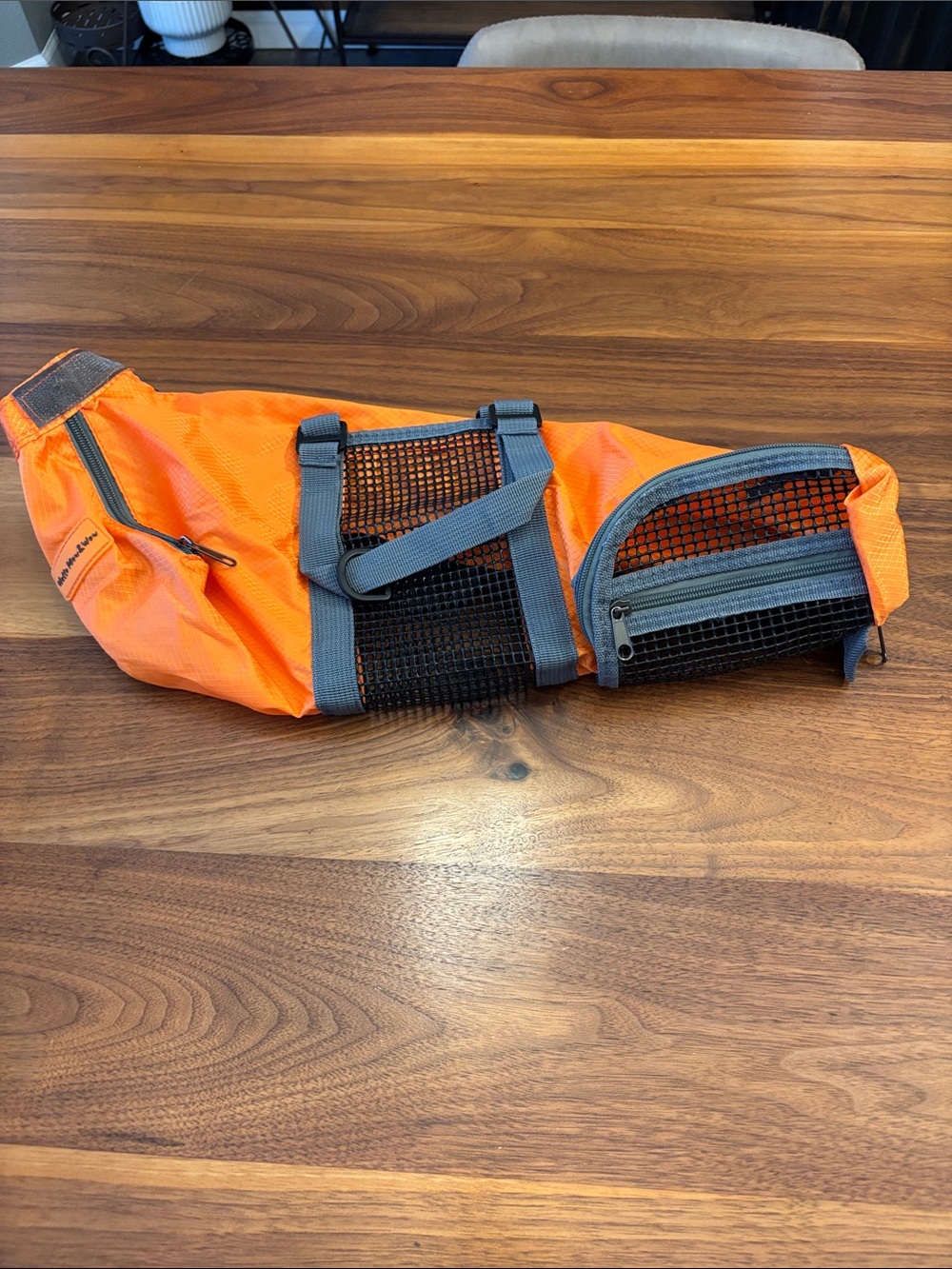 Hello Mow & Wow Orange and Mesh Animal Dog Cat Transport Travel Grooming Bag